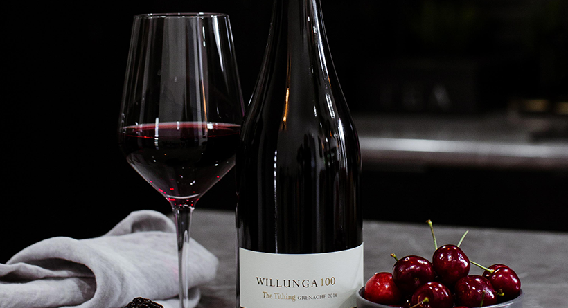 Willunga 100 wine and bottle
